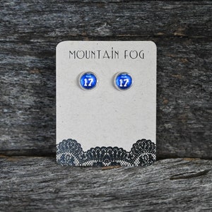 Mini Buffalo Bills Josh Allen #17 Earrings