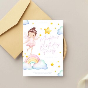 Editable Digital Birthday Party Invitation Bday evite Party Invite Printable Digital Download