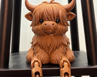 Highland cow articulated figure!