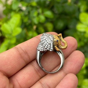 Elephant Ring- Silver Elephant Ring- Animal Ring- Unique Ring- Elephant Jewelry- Elephant Gifts