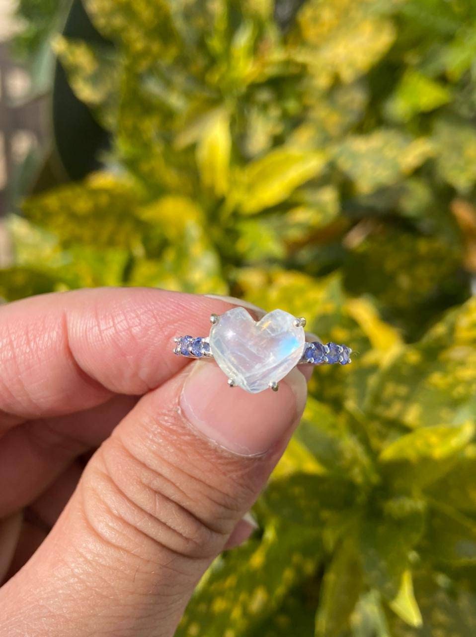 Moonstone sale heart ring