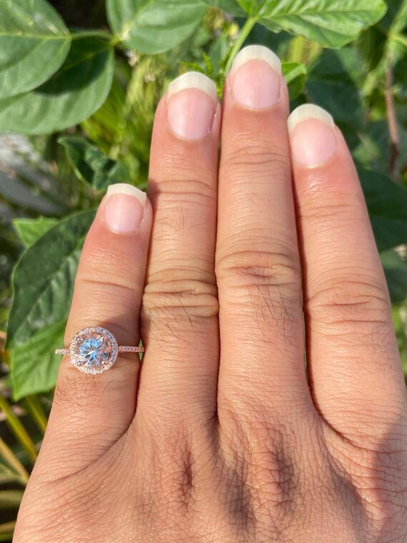 March birthstone wedding rings sale