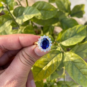 Engagement Sapphire Ring- Blue Sapphire Ring- Blue Gemstone Ring- September Birthstone Ring- Blue Sapphire Jewelry