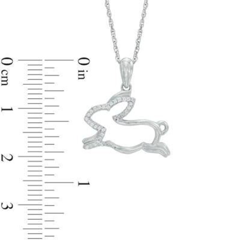 Rabbit Necklace Silver Rabbit Necklace Animals Lover Gifts Etsy