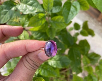 Natural Amethyst Sterling Silver Ring – February Birthstone