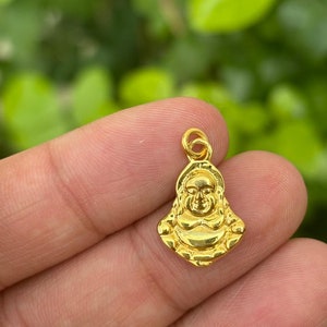 Laughing Buddha Necklace- Laughing Buddha Jewelry- Spiritual Jewelry- Anniversary Gift- Gift For Women- Silver Laughing Buddha Pendant