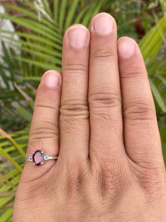 Topaz ring january birthstone ring deals