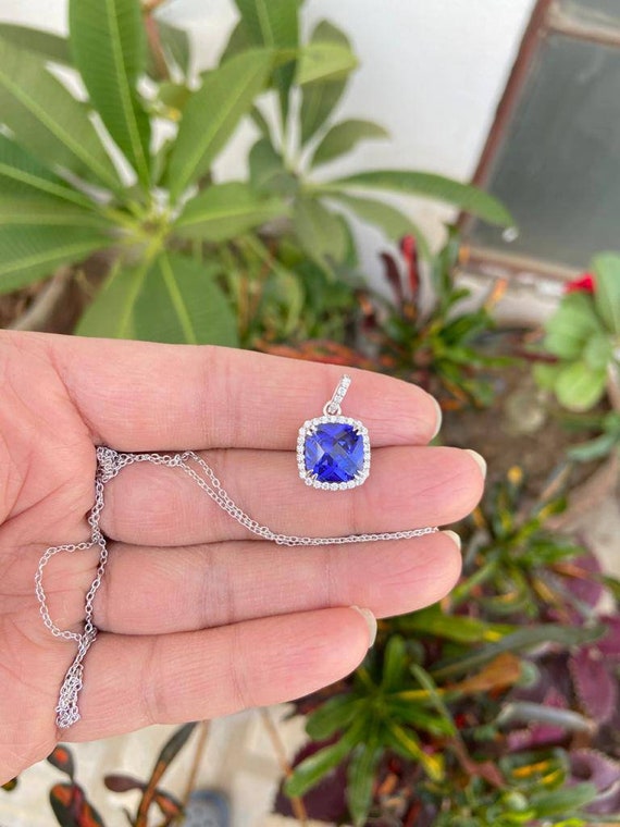 Tanzanite necklace etsy best sale