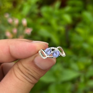 Tanzanite Ring- Engagement Ring- Rings For Women- Wedding Ring- Purple Gemstone Ring- Dainty Ring- Tanzanite Jewelry- Natural Tanzanite