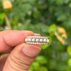 Freshwater Pearl Ring- Engagement Ring- Rose Gold Pearl Ring- June Birthstone Ring- Promise Ring- Pearl Ring- Gift For Her- Rings For Women