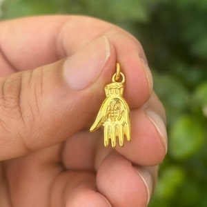 Hamsa Necklace- Hand Necklace- Hand Of God Necklace- Hand Of Fatima Necklace- Hamsa Jewelry- Minimalist Necklace- Hamsa Charm- Gold Necklace
