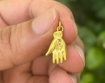 Sterling Silver Hamsa Necklace – Hand of Fatima Charm