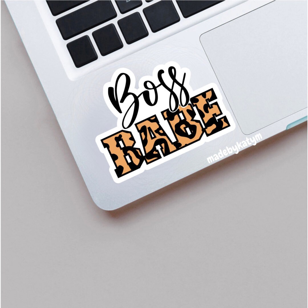 boss babe stickers stickers aesthetic stickers laptop etsy