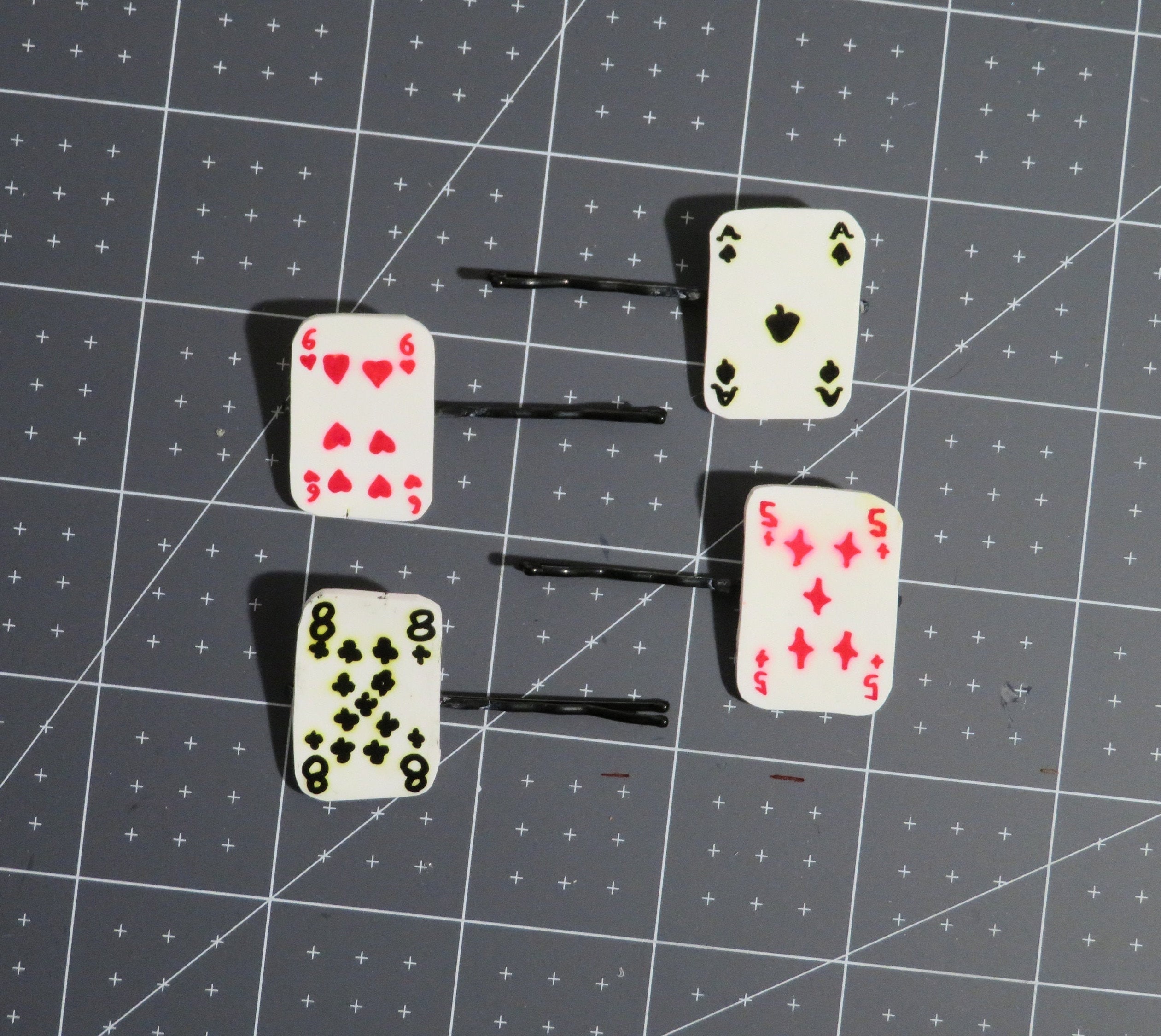 Kakegurui Anime 4 Pcs Playing Card Hairpins Playing Card Etsy
