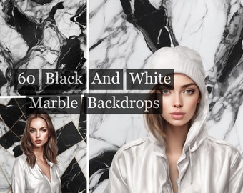 60 Black And White Marble Backgrounds, Marble backdrop ,Marble Panel Backgrounds,Marble Digital Backdrop , Portrait backdrop
