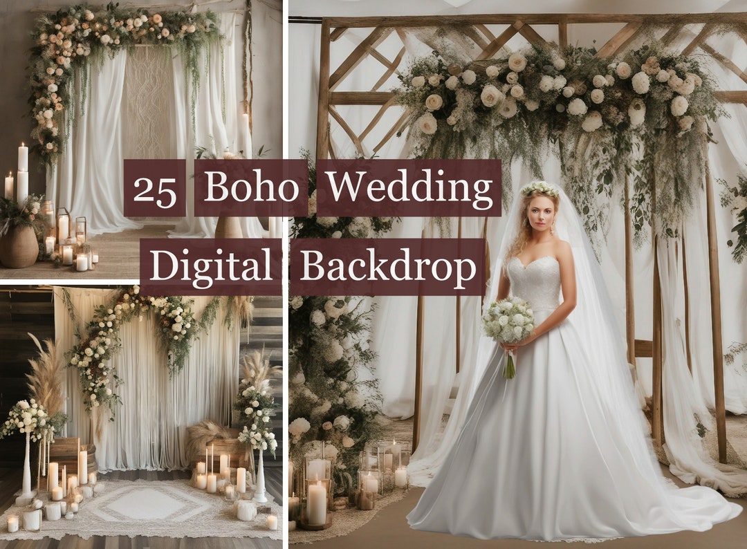 25 Boho Wedding Floral Backdrops , Boho Floral Backdrops ,wedding ...