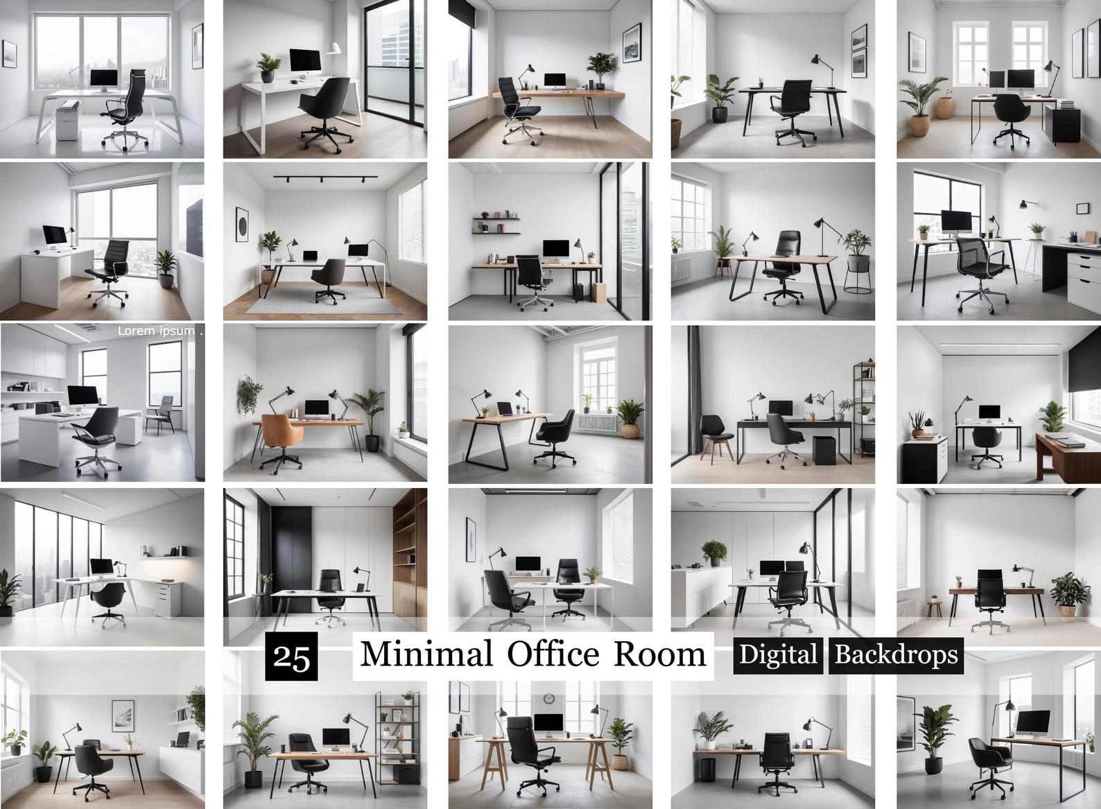 50x Minimal Office Room Backdrops,blurred Business Headshot Overlays ...