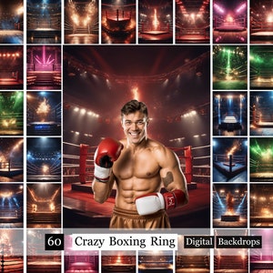 60 sfondi di ring di pugilato pazzeschi, sfondi digitali di pugilato, sfondi di poster di pugilato, sfondi di foto sportive, area di combattimento, sfondo di Photoshop