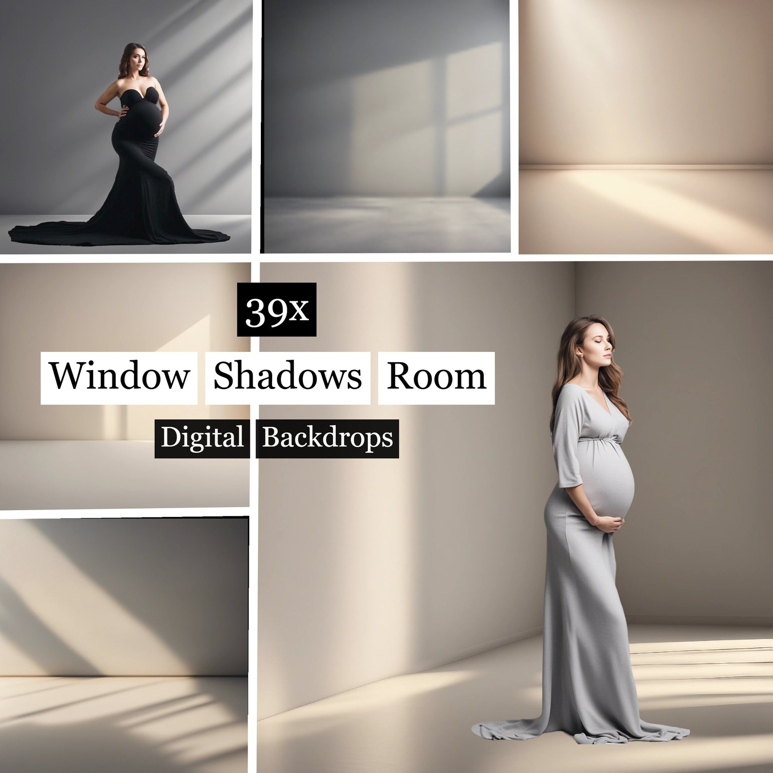 39x Window Shadows Room Backdrops, Maternity & Wedding Backdrops ...