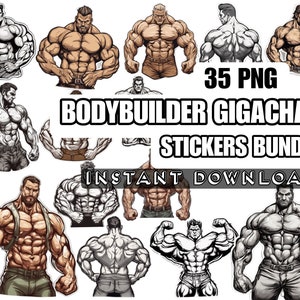 Giga chad Pacote de sticker - Stickers Cloud