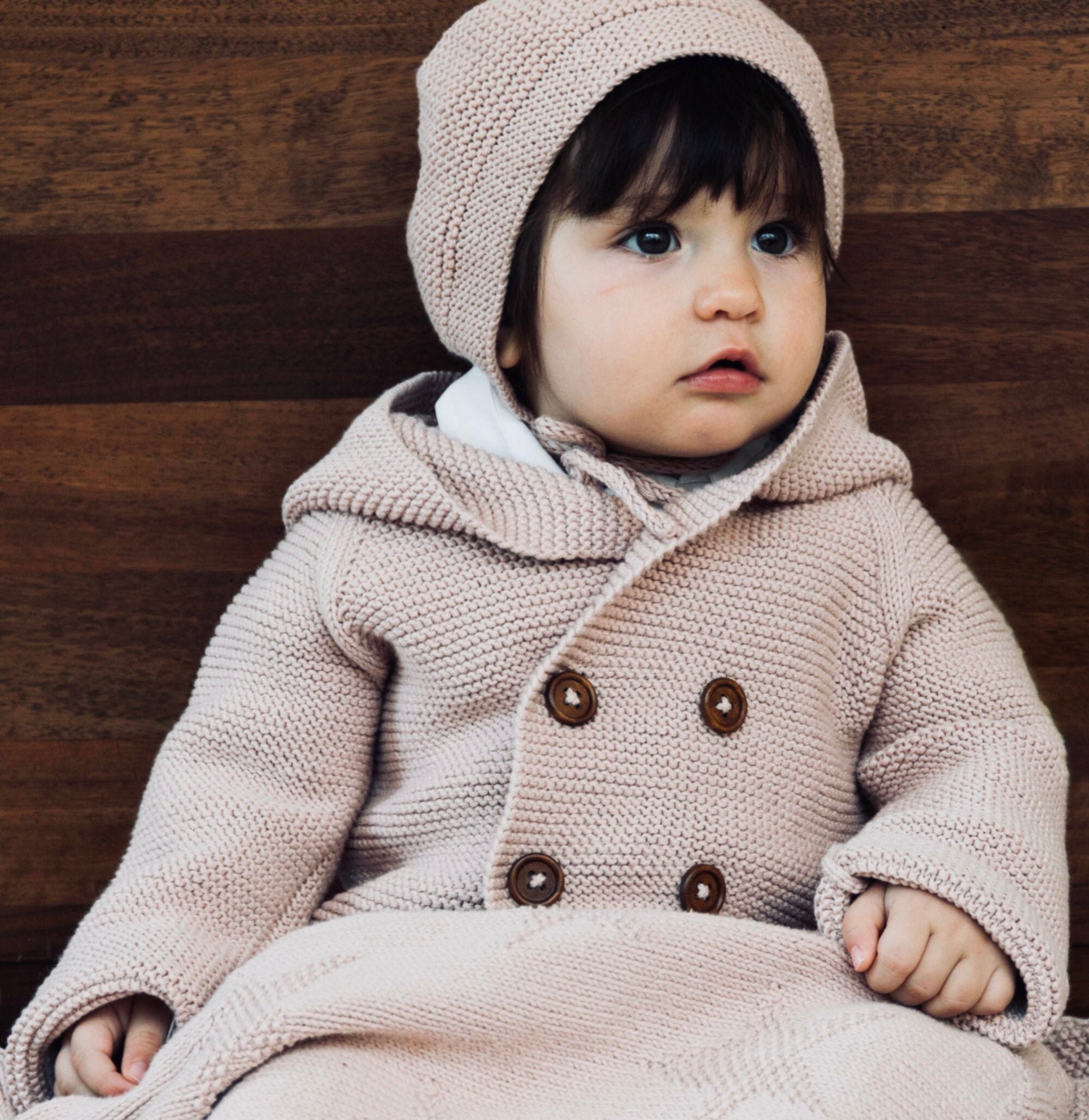Pink baby cardigan sale
