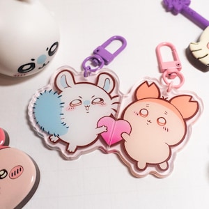 momonga heart kanichan magnetic keychain