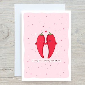 Joyeux anniversaire, carte d'objets chauds, jeu de mots drôle, carte d'anniversaire, Punny, Kawaii