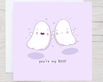 You’re my boo - Valentines card, Anniversary Card, Card for Girlfriend, Card for boyfriend