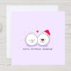 Jolie carte de Noël - Carte de Noël kawaii, carte de Noël calembour, carte illustrée faite main