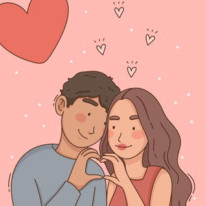 Custom Portrait illustration, Kawaii style, Cartoon Portrait, Portrait, Couples Portrait, Family portrait