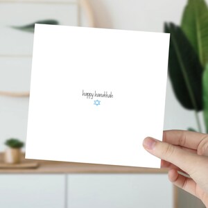 Simple Hanukkah Card - Hanukkah card, Jewish Star card, Star of David