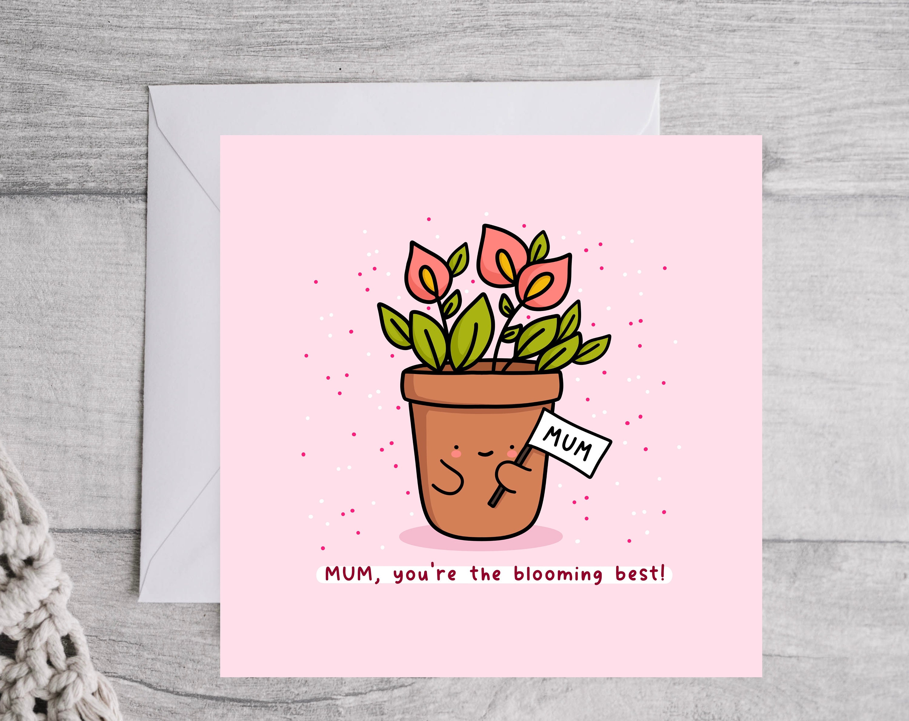Tongue In Peach Carte De Fête Des Mères « Happy Mother's Day Mum You're My