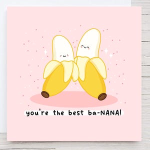 Meilleure carte ba-NANA - Punny, carte pour grand-mère, carte pour grand-mère, fête des mères, anniversaire