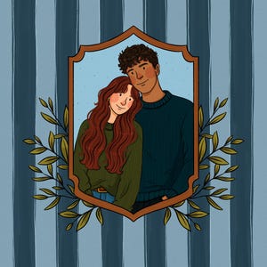 Custom Hand-Drawn Couple Portrait Illustration image 17