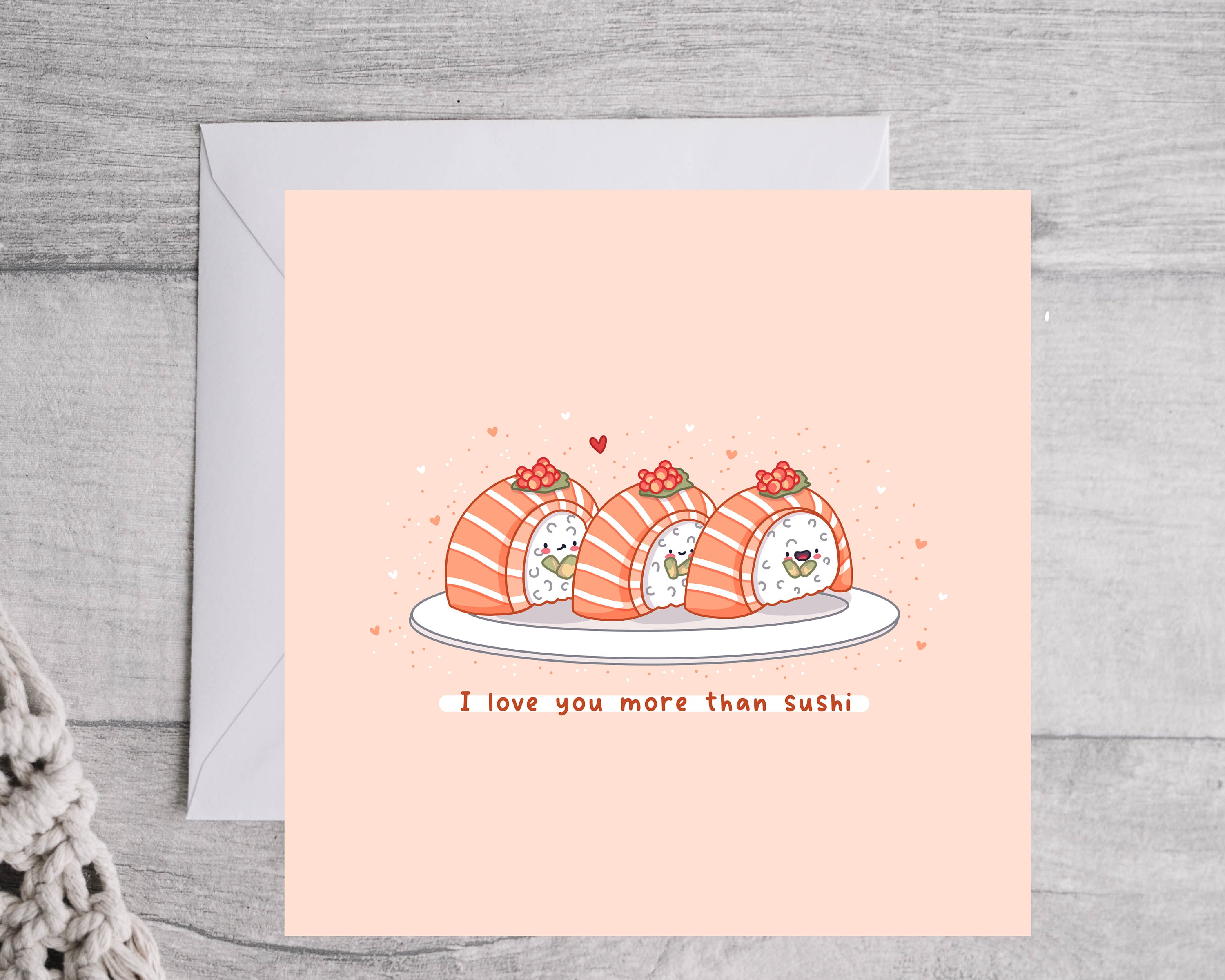 Sushi is my Valentine funny saying with cute sushi illustration perfect  gift idea for sushi lover and valentine's day