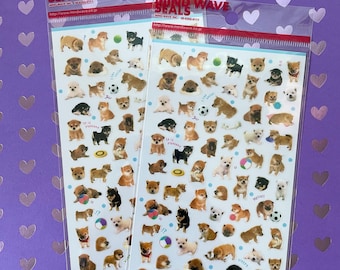 Shiba Inu sticker seals - tiny journaling , scrapbooking and calendar stickers - dog stickers