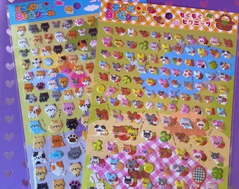 Mini 3D Puffy Stickers — Cats and Animals Stickers
