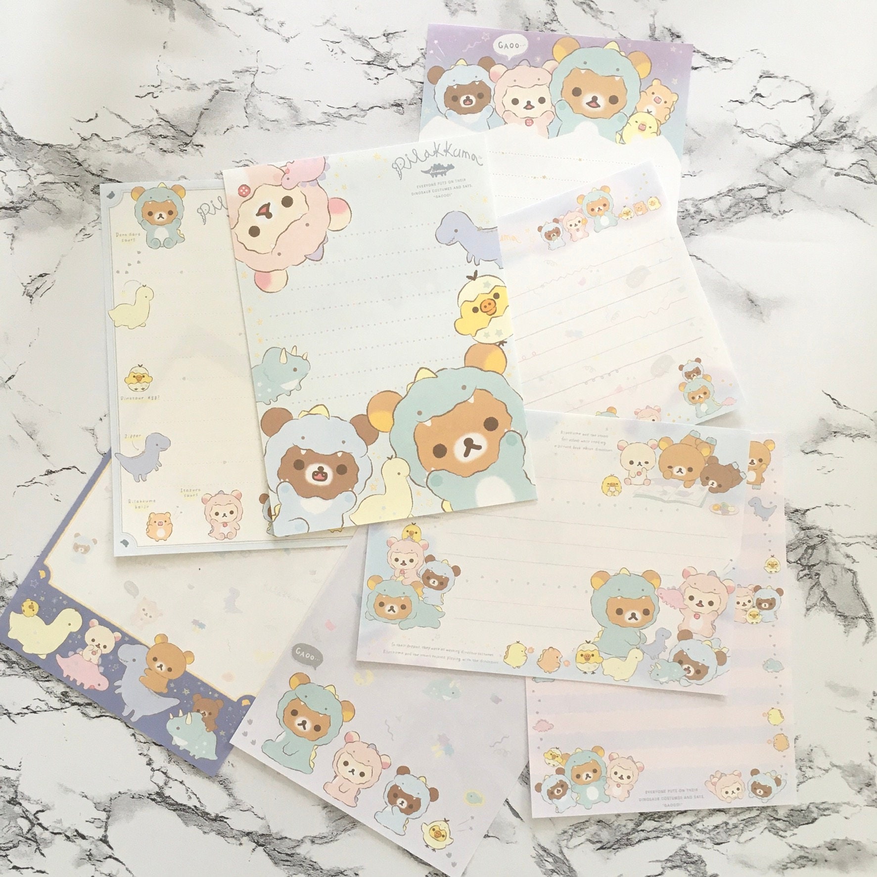 Rilakkuma &amp; Korilakkuma Bear Cute Kawaii stationery Made In | Etsy
