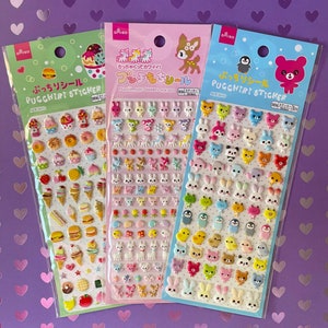 Vintage Hello Kitty Kerokerokeroppi mini stamp stickers —