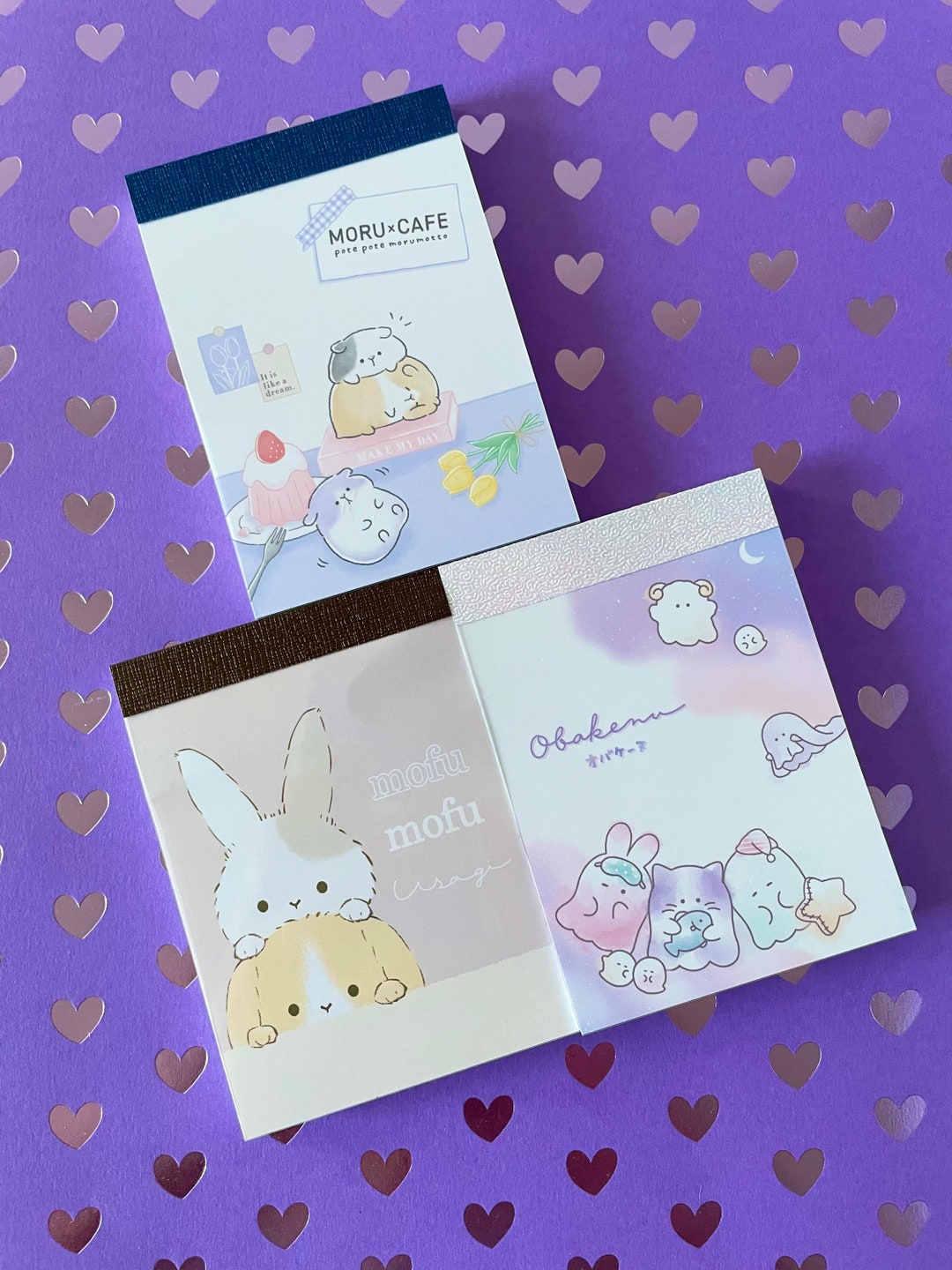 Kawaii Mini Memo Pad - Rabbit Memo Pad - Japanese Stationery - Hamster ...