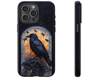 Raven Tombstone Phone Case | Raven iPhone Case | Dark Academia iPhone case, iPhone, Samsung, Pixel