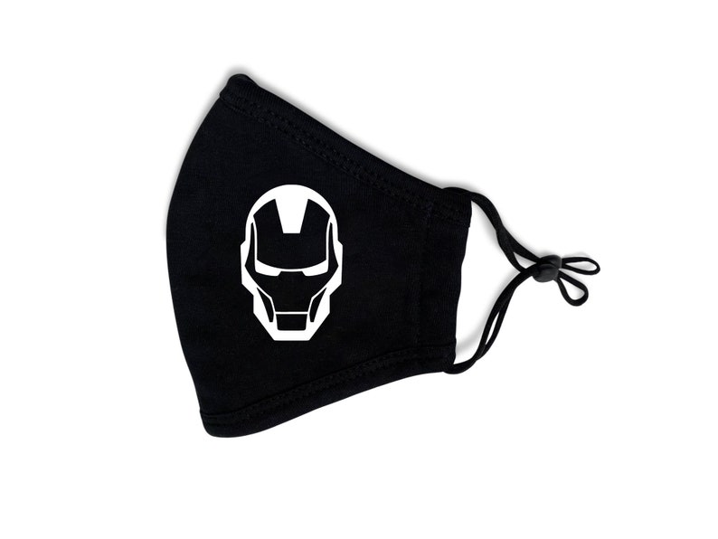 Iron Man Mask, Superhero Mask, Avengers Mask,100% Premium Cotton Mask, Very Comfortable,Washable, Reusable, Unisex 