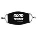 Good Trouble Mask, John Lewis Mask,Adjustable Ear-loop, Nose Wire, 3 layers Cotton Mask,Washable, Reusable, Unisex, Ready To ship 