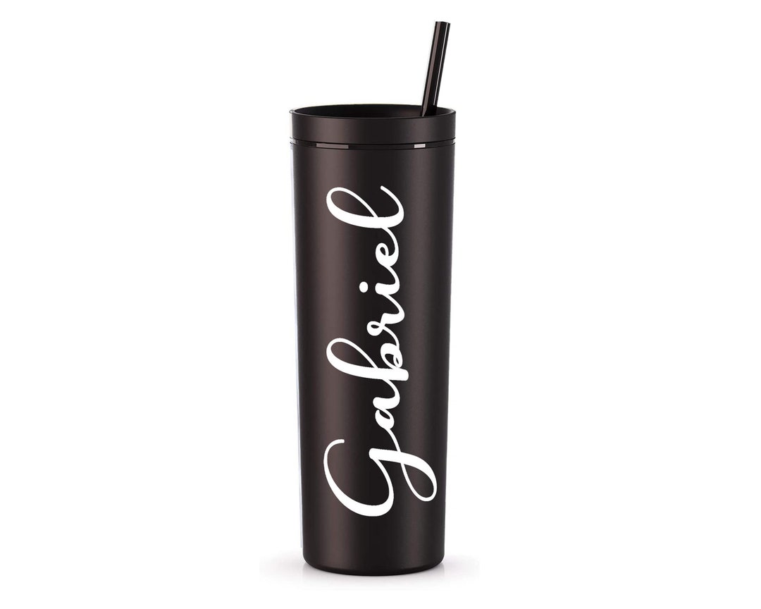 Personalized Tumbler With Straw, Custom Tumbler With Straw and Lid