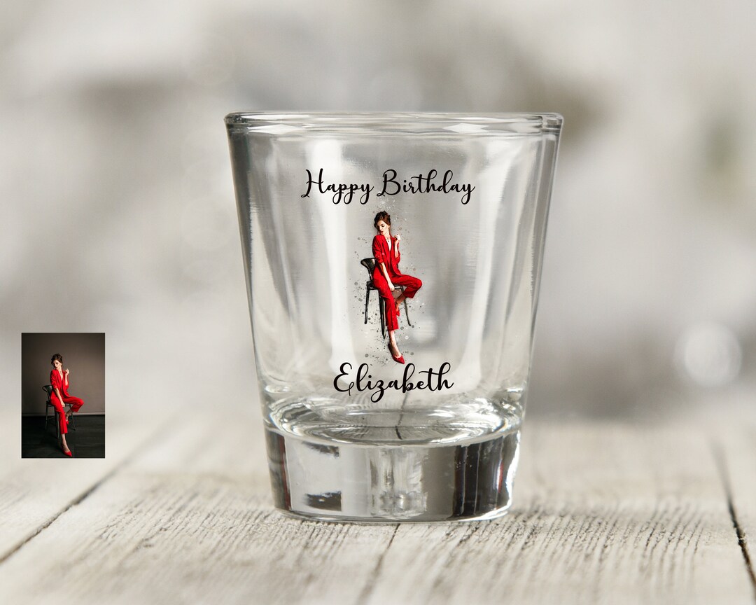 Dopecha Bachelor Party Shot Glasses – 2-Piece Set, Female Body Shape, Clear Glass, 1.5oz