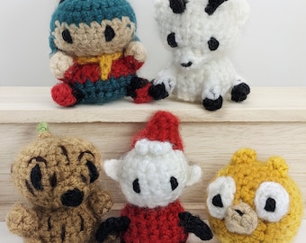 Crochet Hilda Inspired Amigurumi Characters