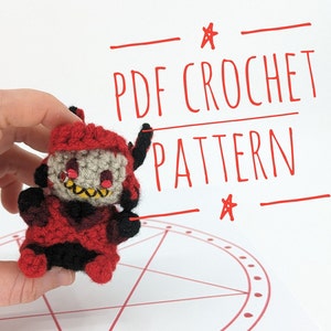 Crochet Alastor Hazbin Hotel Inspired Amigurumi *PATTERN ONLY*