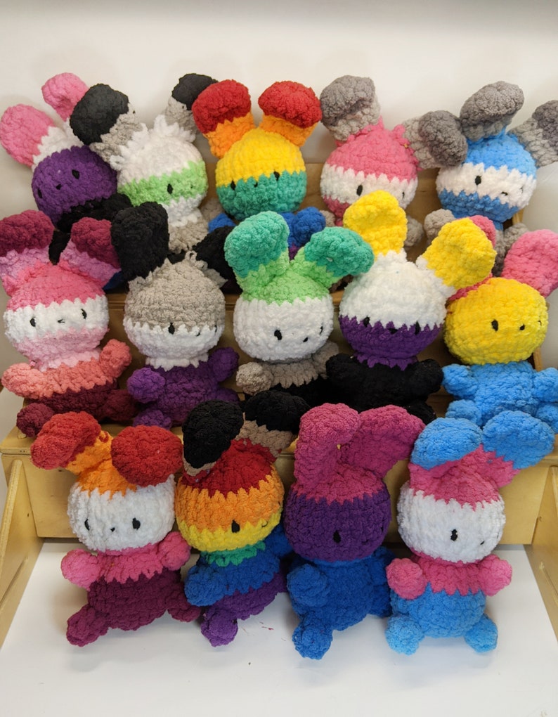 Crochet LGBT Pride Bunny Amigurumi Etsy