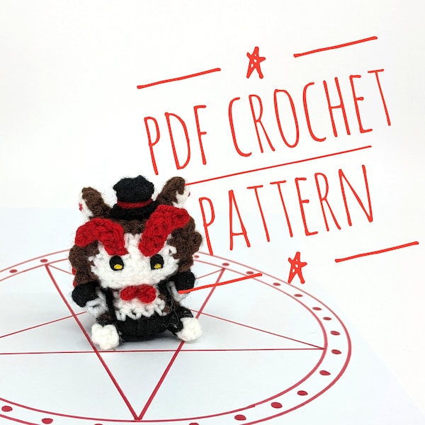 Crochet Husk Hazbin Hotel Inspired Amigurumi *PATTERN ONLY*