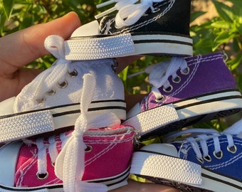 purple converse keychain